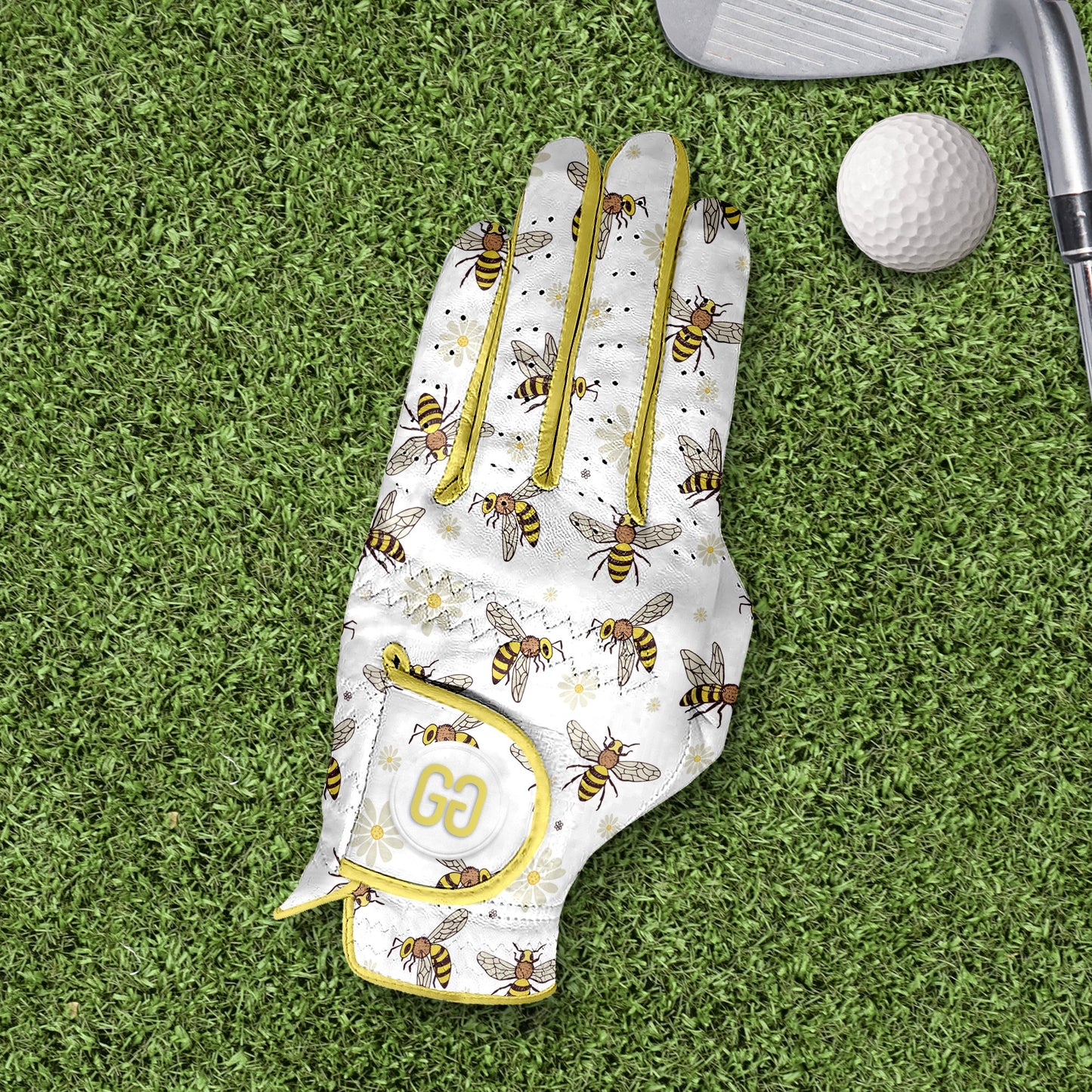 Daisy Bees Golf Glove