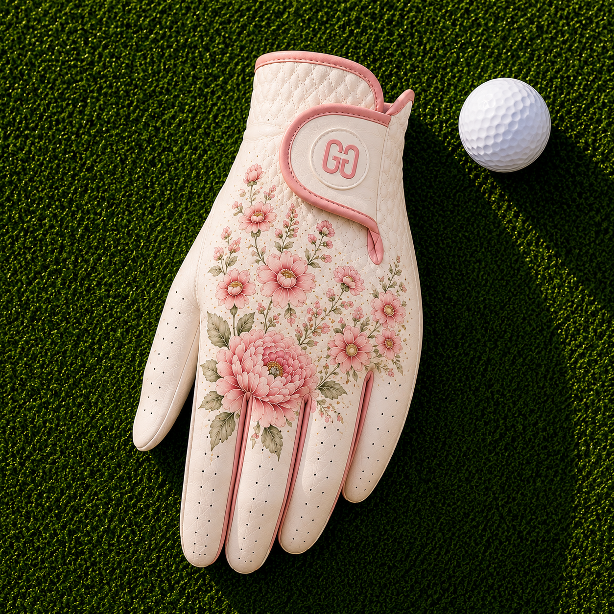 Blush Bloom Golf Glove