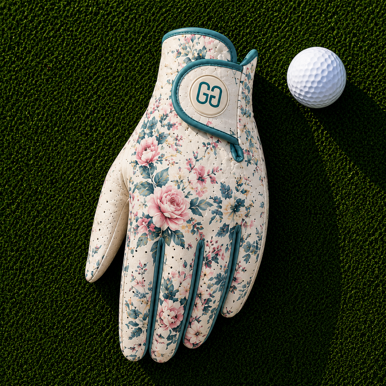 Floral Elegance Golf Glove