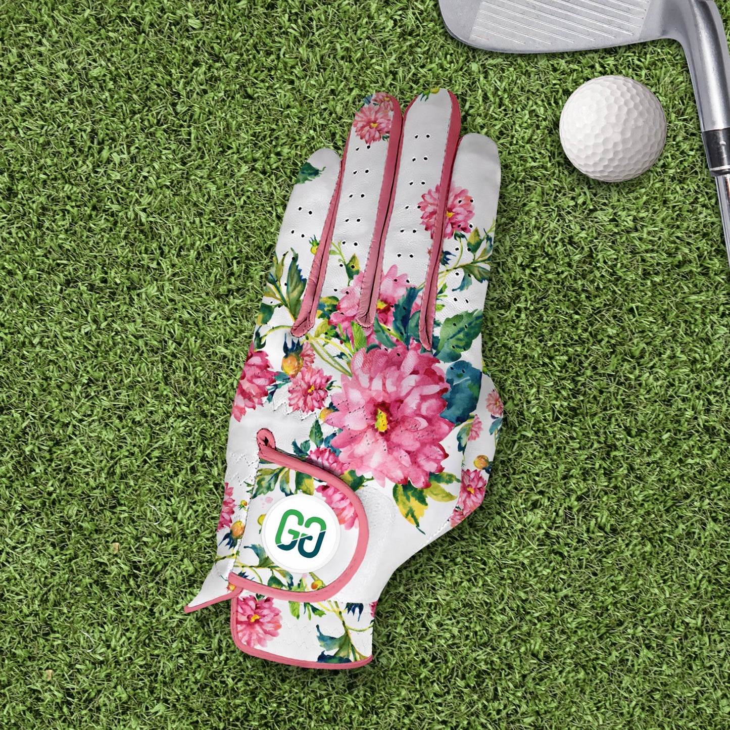 Rosy Bloom Golf Glove