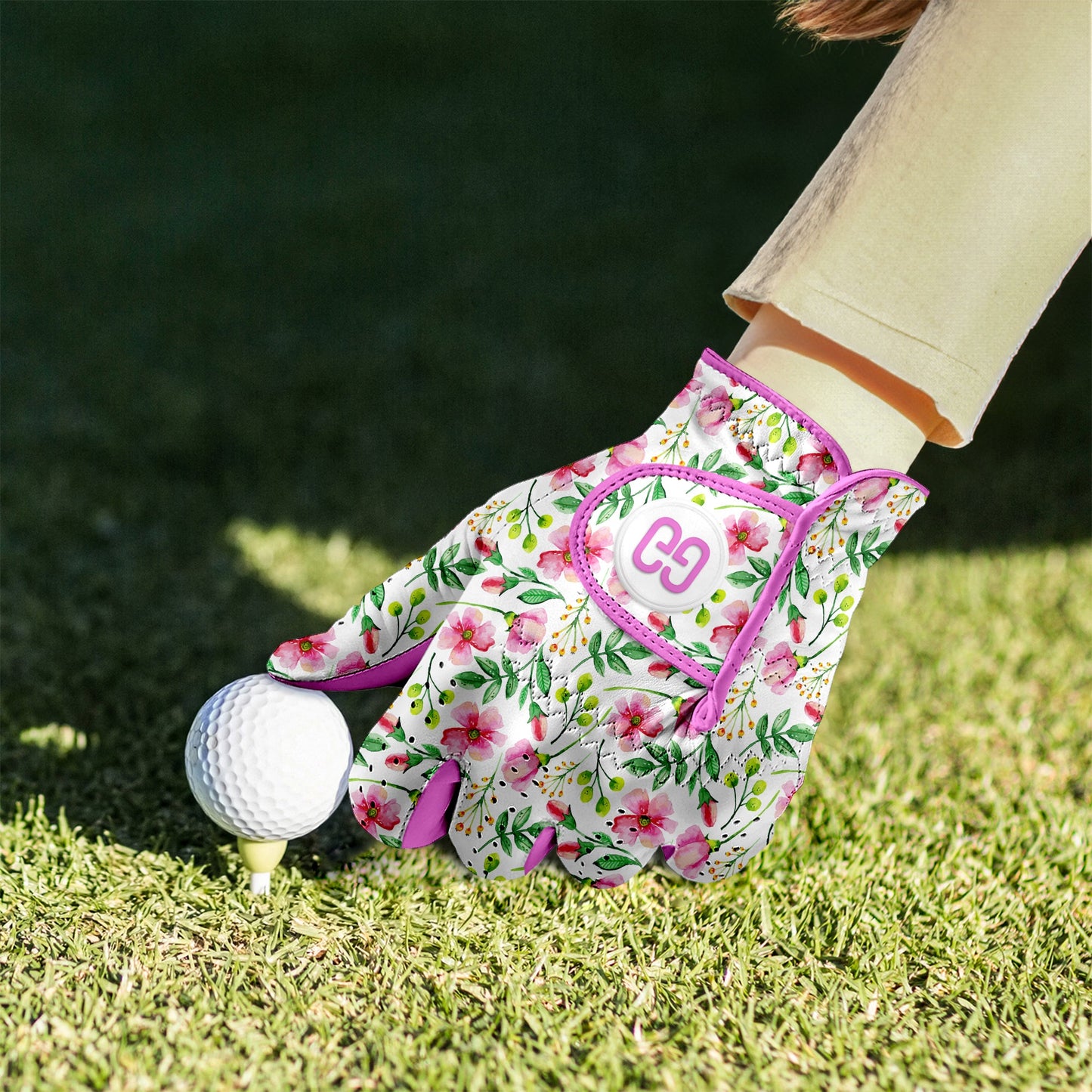 Blush Garden Golf Glove