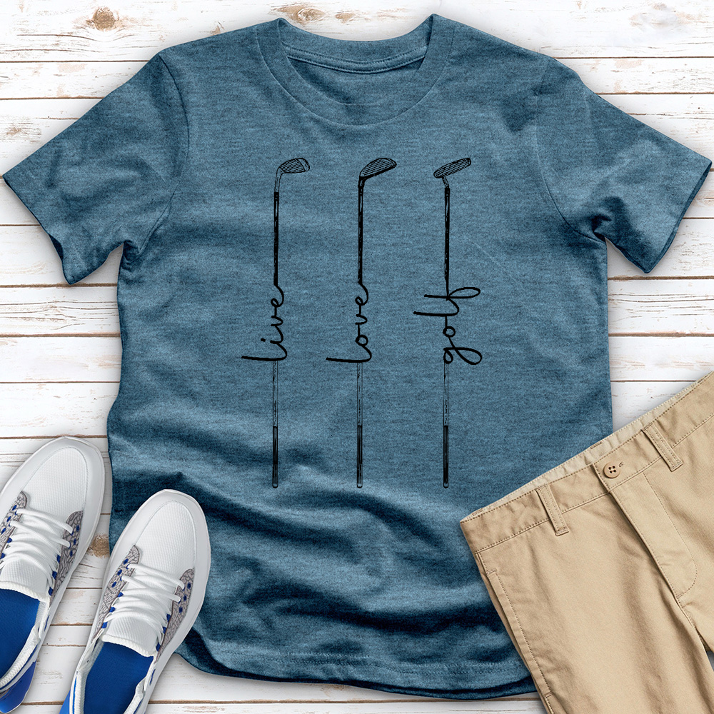 Live Love Golf Heathered Tee