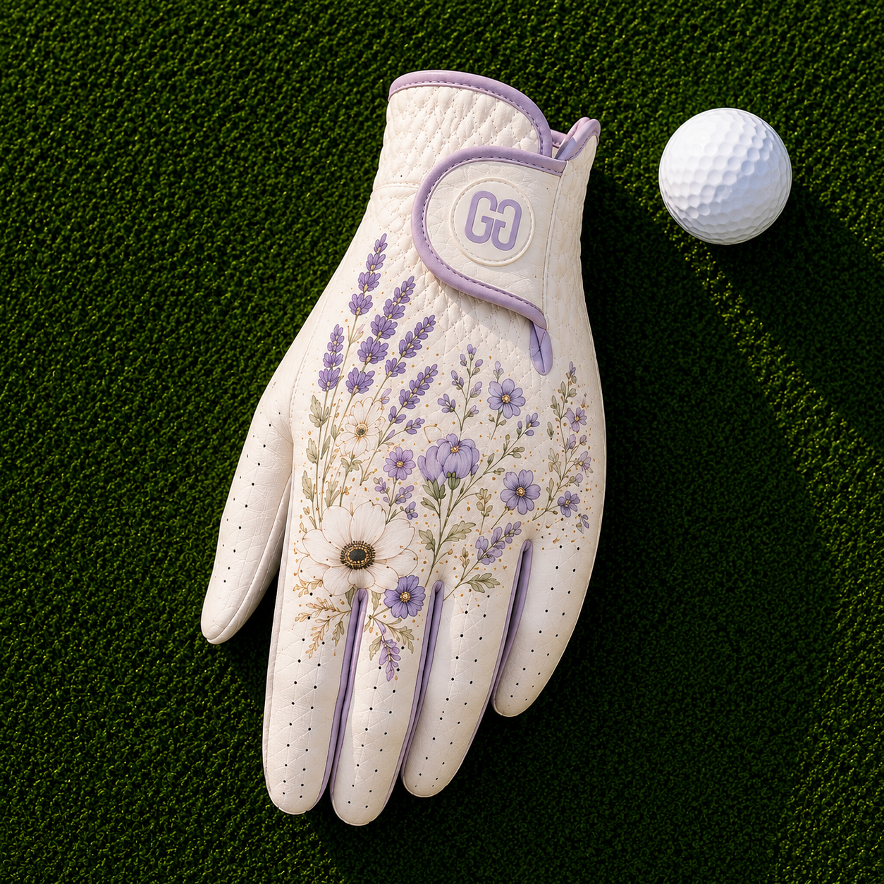 Lavender Fields Golf Glove