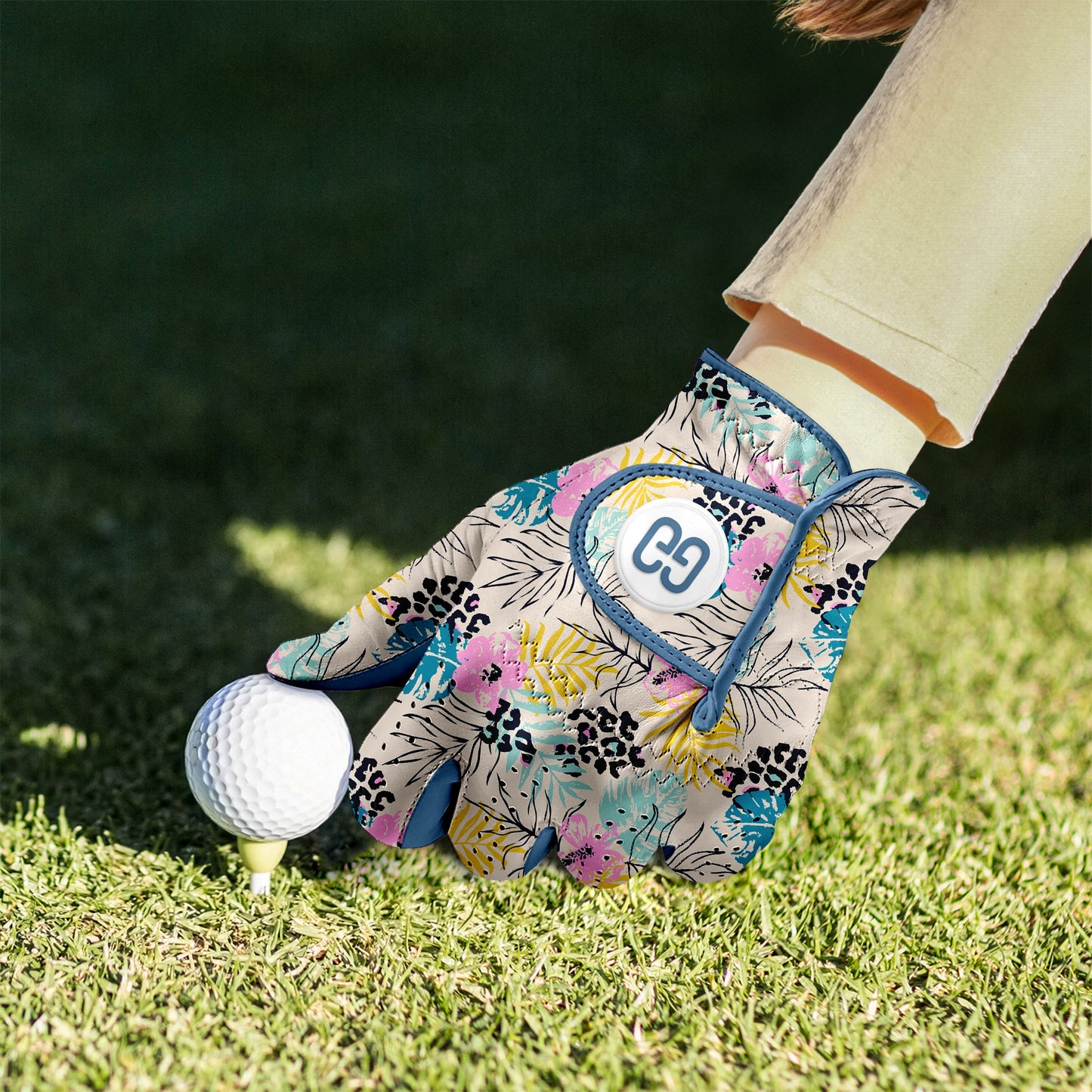 Tropical Cheetah Golf Glove