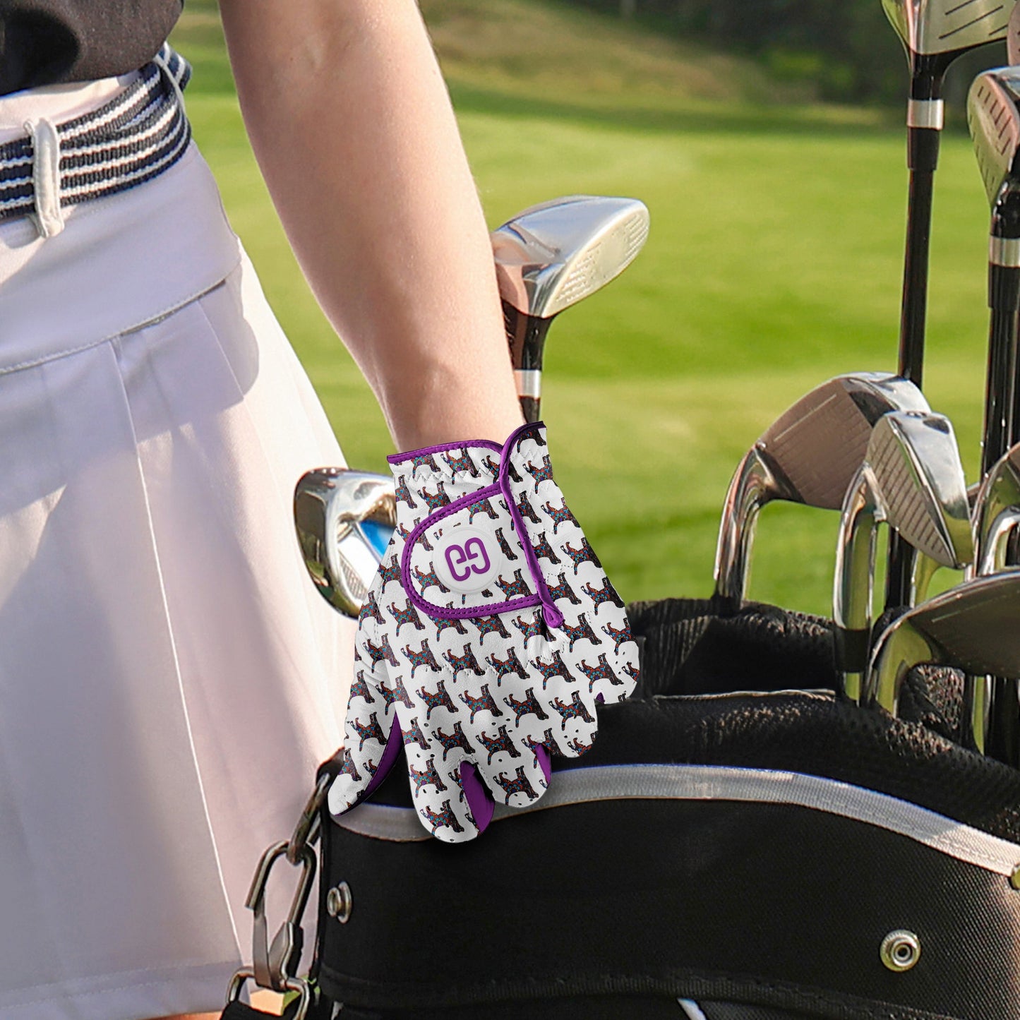 Boho Dogs Golf Glove