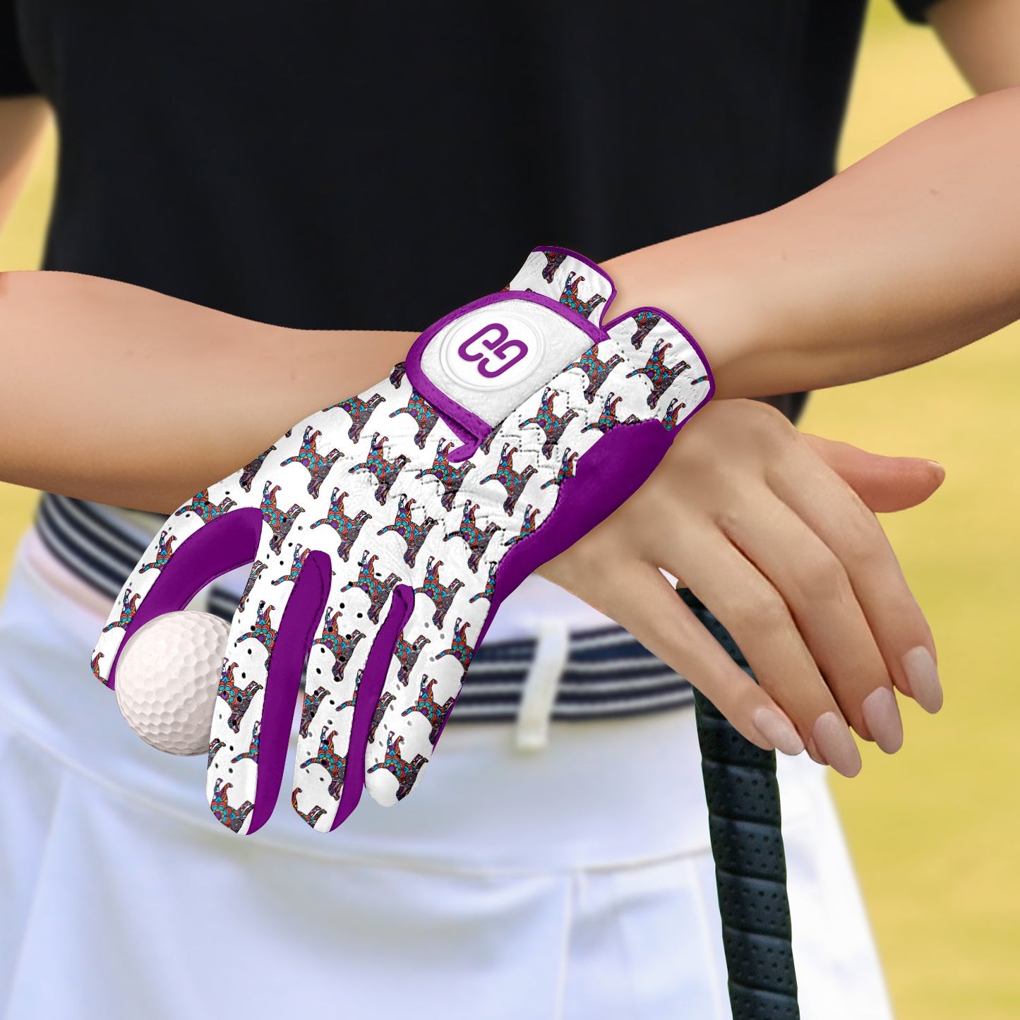 Boho Dogs Golf Glove