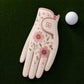 Pink Flower Golf Glove
