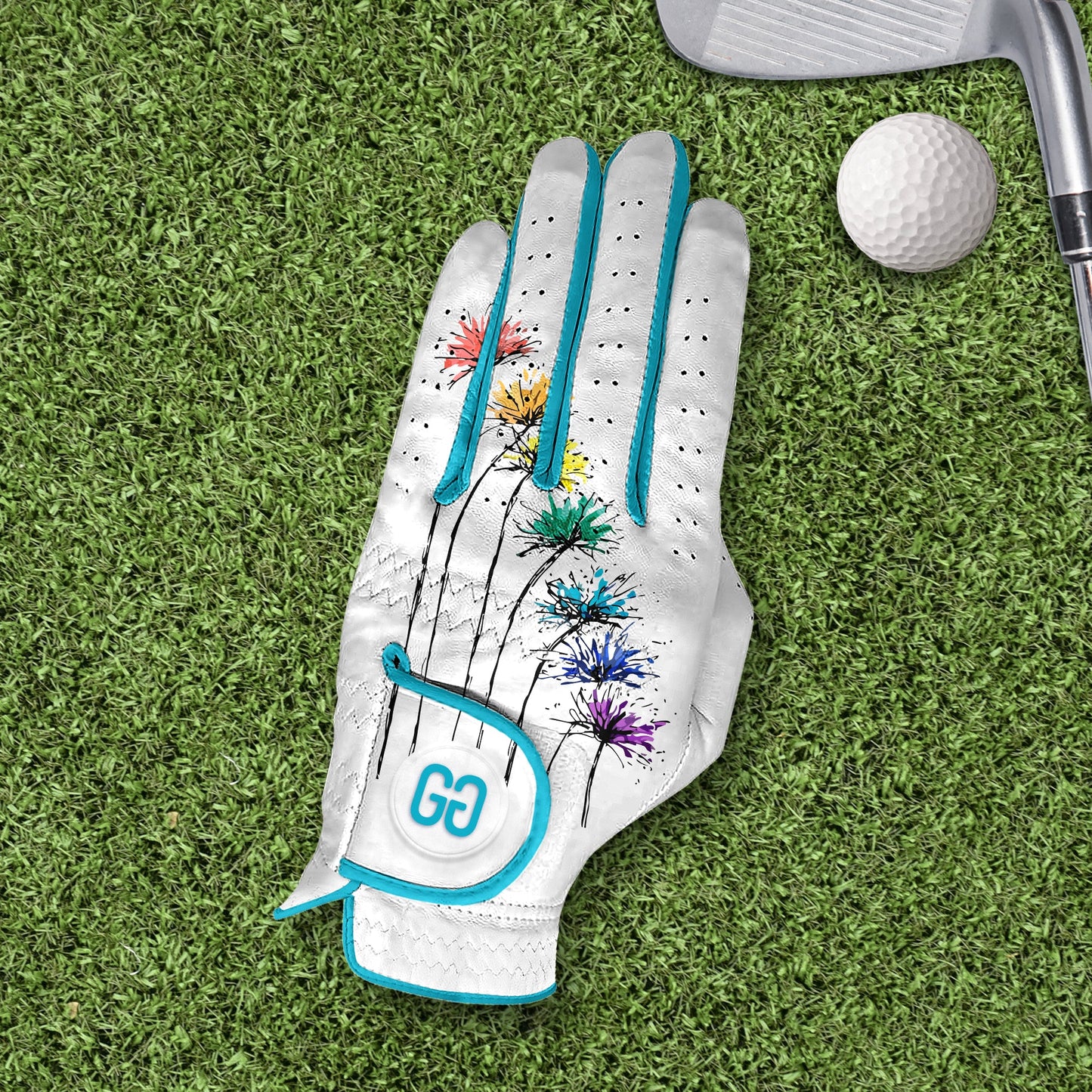 Colorburst Dandelion Golf Glove