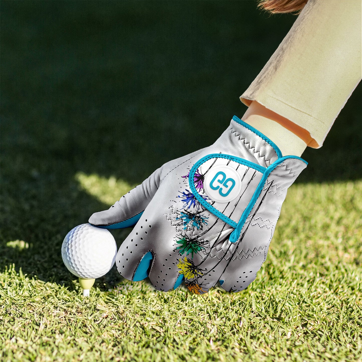 Colorburst Dandelion Golf Glove