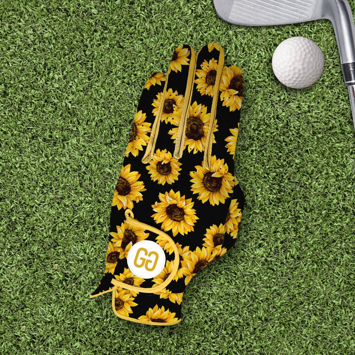 Midnight Sunflower Golf Glove