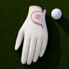 White Pink Golf Glove